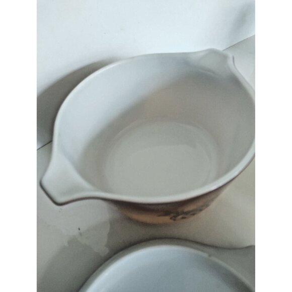 Vintage Pyrex Old Orchard Casserole Dish 473 1 Qt  Bowl w Lid - Picture 9 of 15